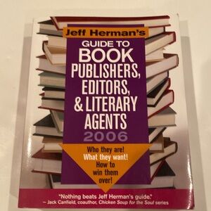 NWT “Guide to Book Publishers, Editors, & Literary Agents,” oversized soft cover